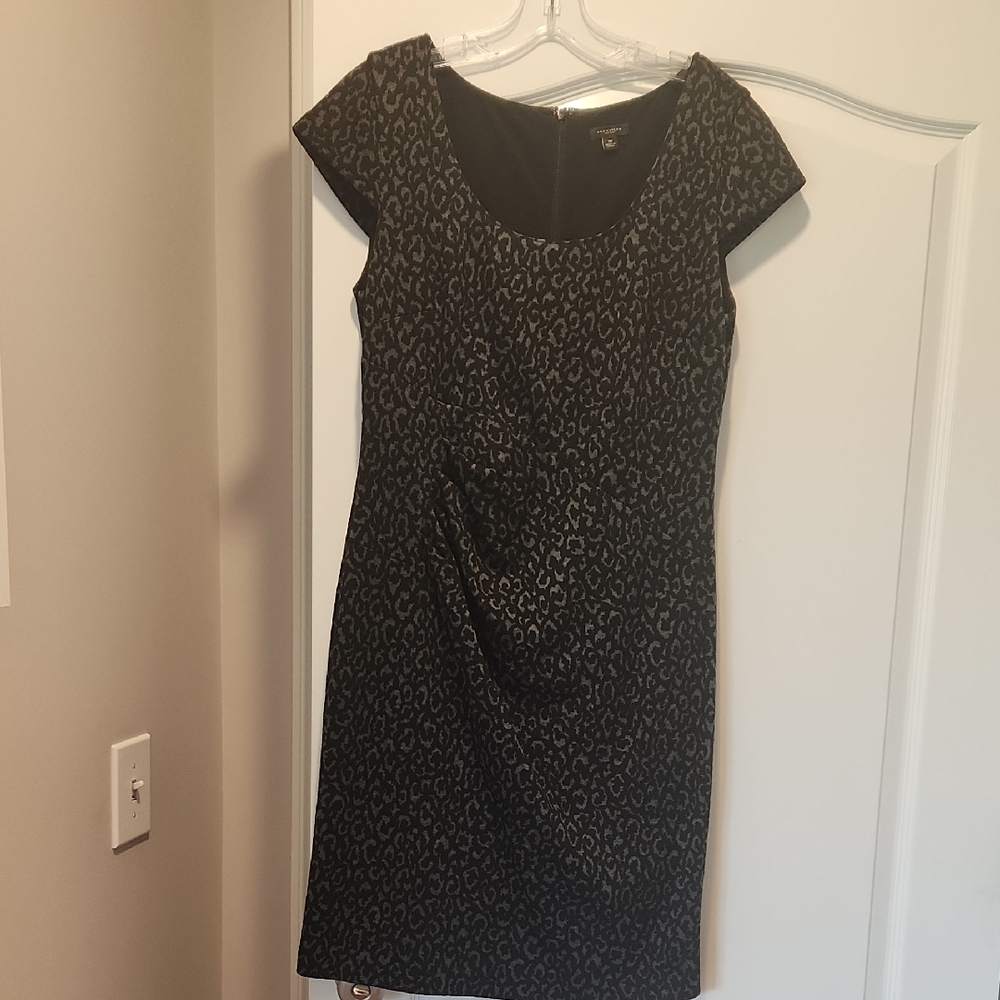 Ann Taylor Black and Gray  Dress